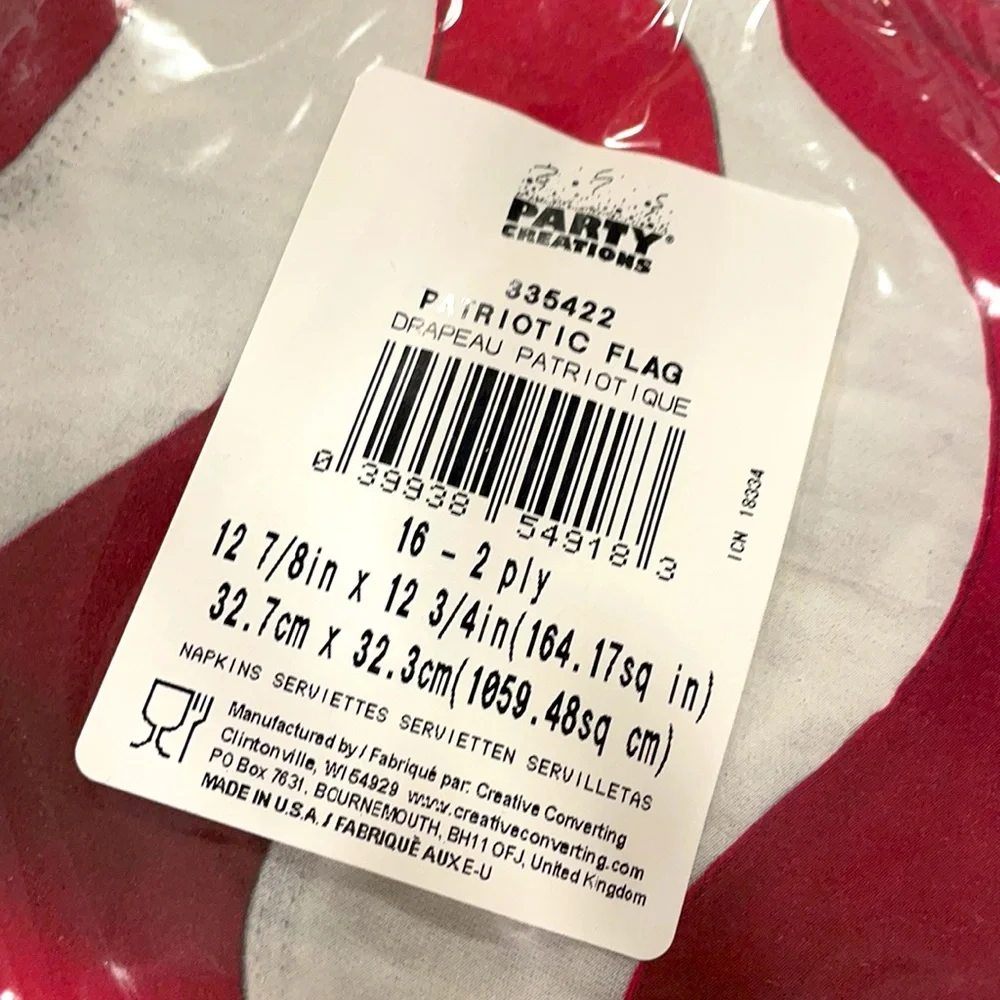 NWT Patriotic Party USA 🇺🇸 Flag Theme Bundle of Plates & Napkins